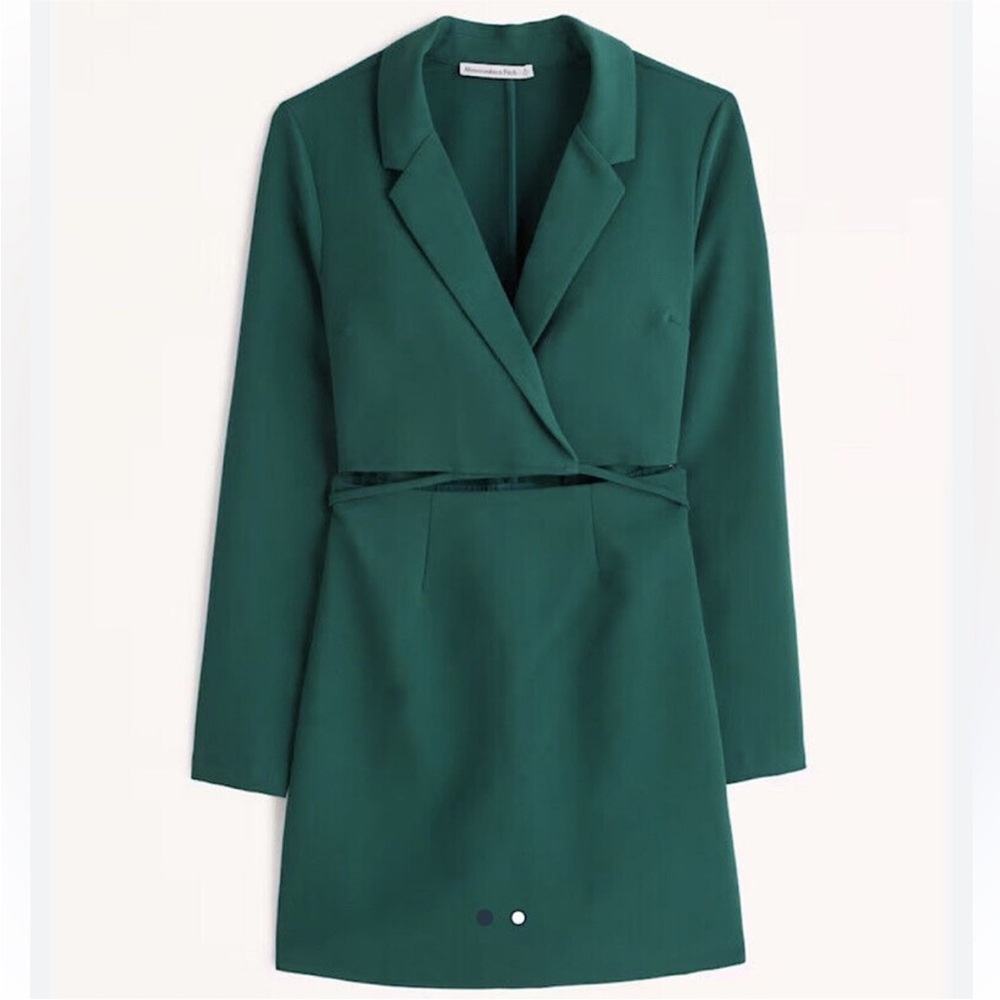 Abercrombie & Fitch Wrap-Front Cutout Blazer Dress NBW